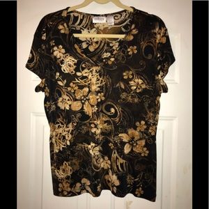 Chicos travelers cap sleeve top size 3 XL